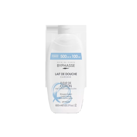 Lait de douche caresse fleur coton 600 ML