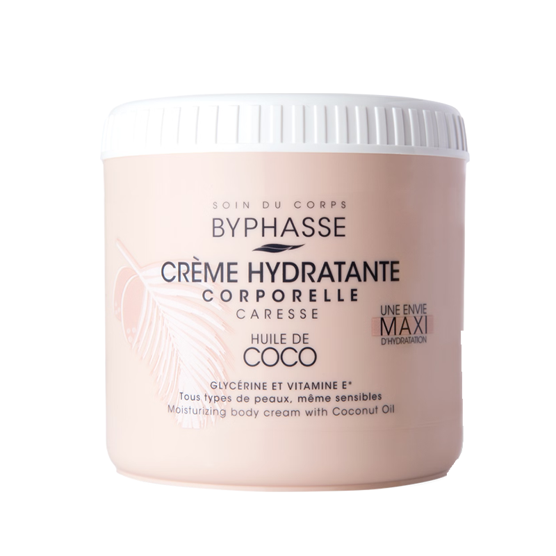 Crème hydratant corporelle caresse à l'huile de coco 500ML