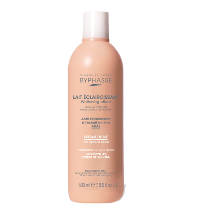 Lait corporelle éclaircissante whitening effec extrait de blé 500ML